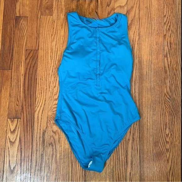Andie The Malibu One Piece LT Swimsuit Baltic Blue size M Tall NWT long torso - Picture 4 of 6